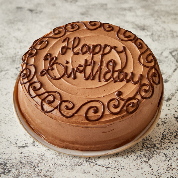 Personalised Double Chocolate Curly Whirly Cake