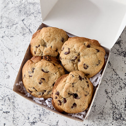 Chunky Chocolate Chip Cookies Box of 4