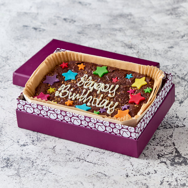Vegan Personalised Brownie Slab