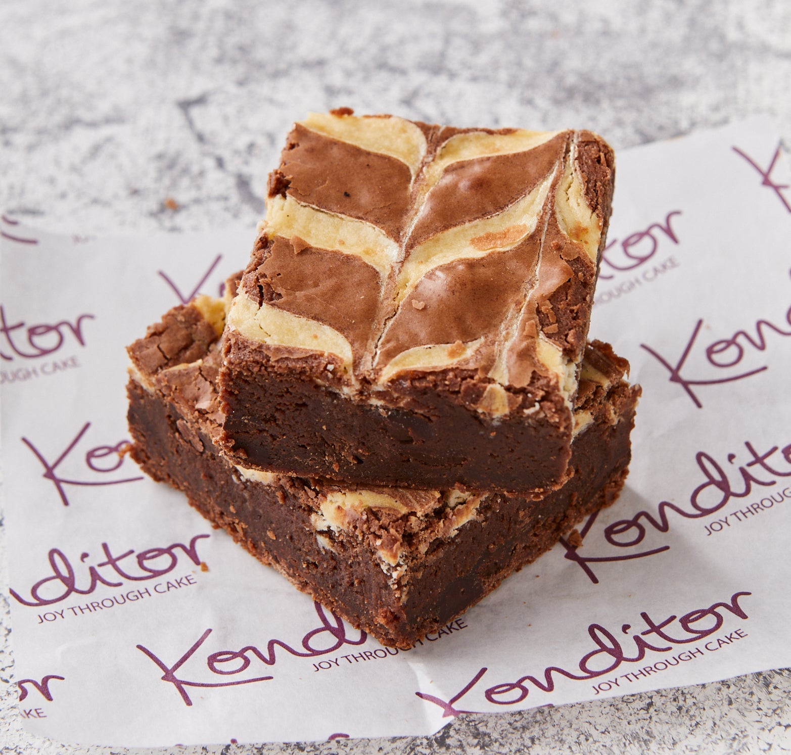 Curly Whirly Brownies