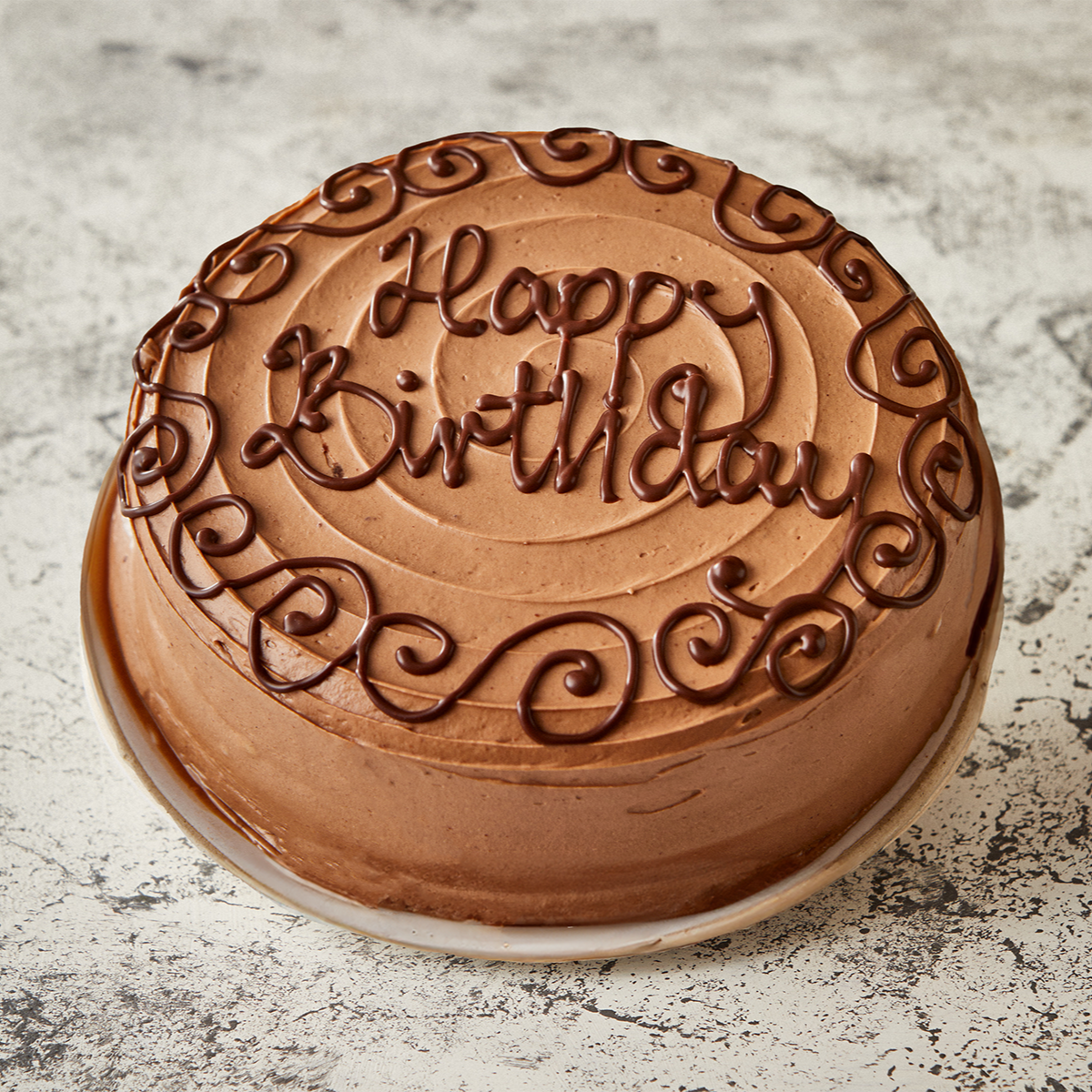 Personalised Double Chocolate Curly Whirly Cake