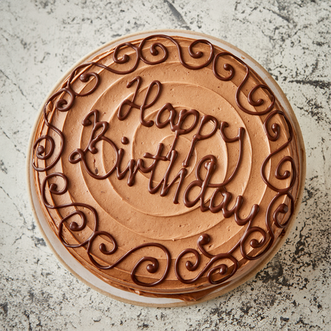 Personalised Double Chocolate Curly Whirly Cake