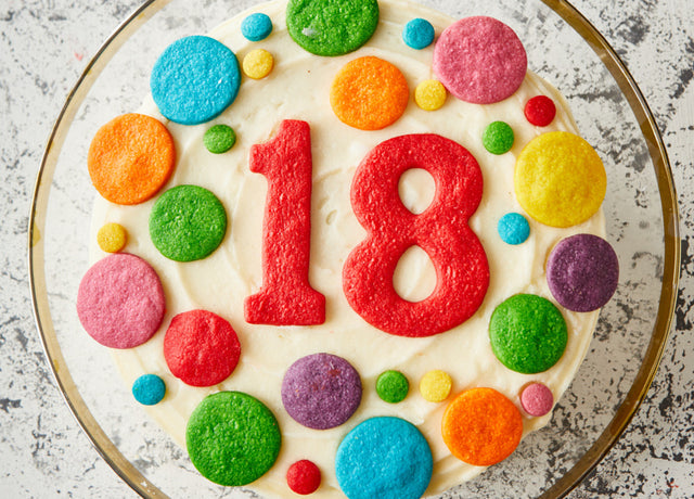 Polka Dot Number Cake