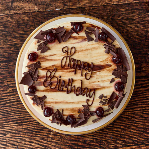 Personalised Chocolate Cherry Cake