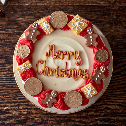 Personalised Christmas Coin Cake