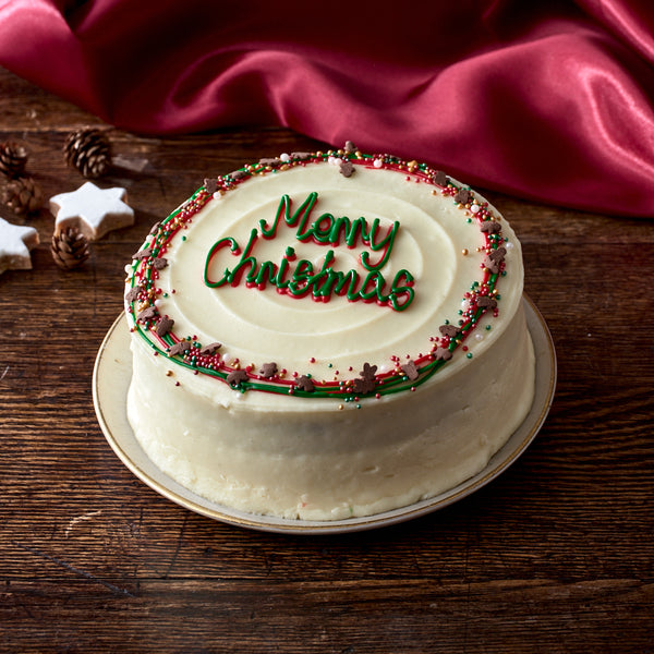 Personalised Christmas Sprinkle Cake