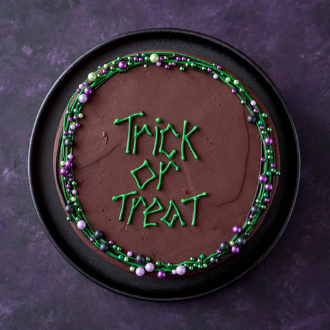Personalised Halloween Sprinkle Cake