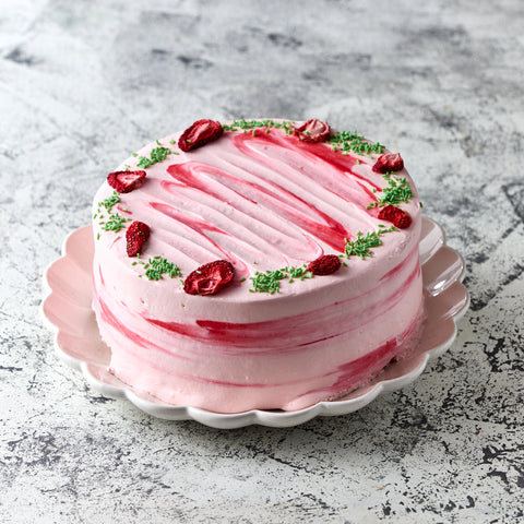 Strawberry & Rhubarb Cake