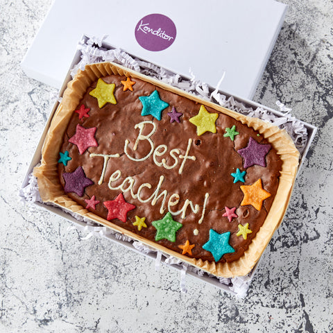 Best Teacher Brownie Slab