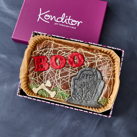Boo! Chocolate Brownie Slab