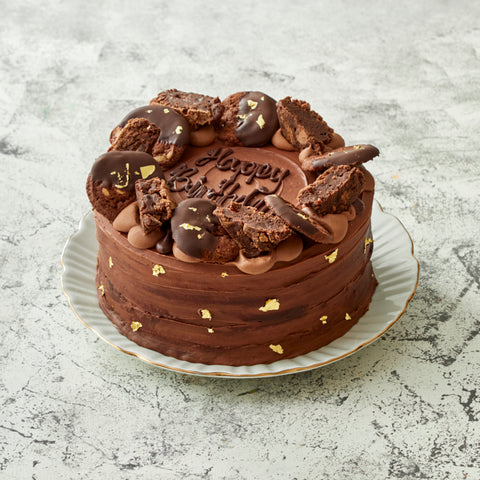 Inscribed Chocolate Lover's Cake