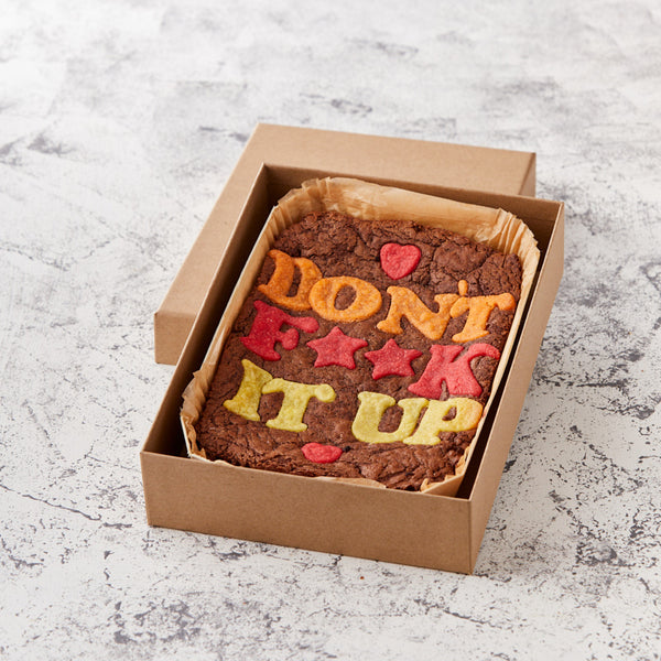 Don't F**k It Up Brownie Slab