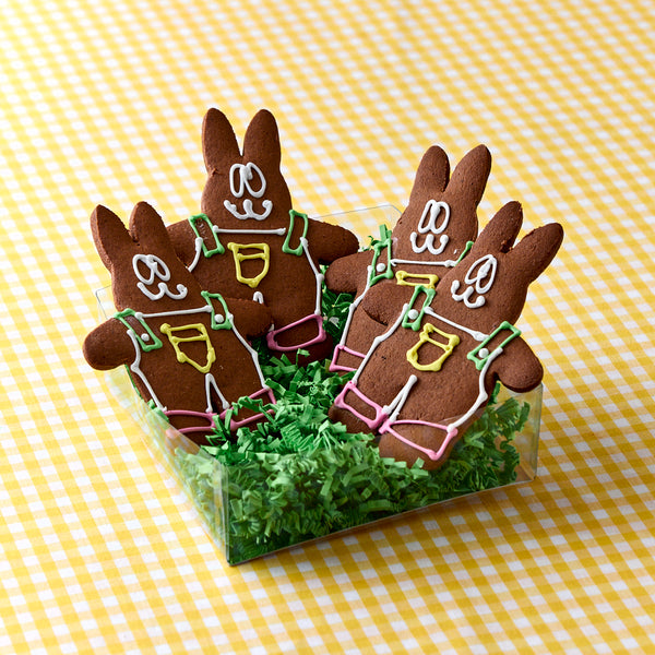 Gingerbread Bunnies Box of 4