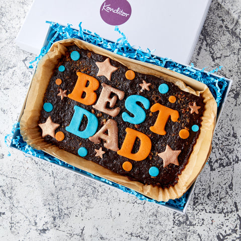Vegan Best Dad Brownie Slab