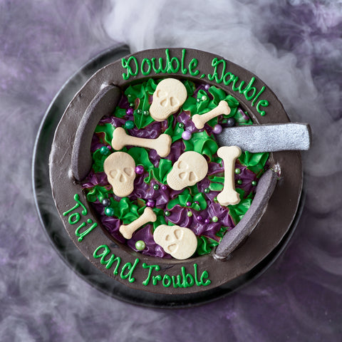 Spooky Chocolate Cauldron Cake