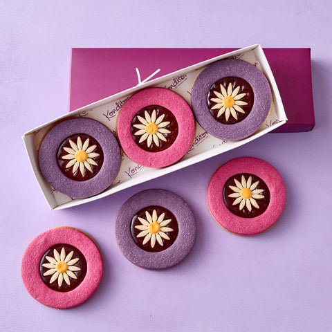 Jammy Flowers for Mum Box of 6