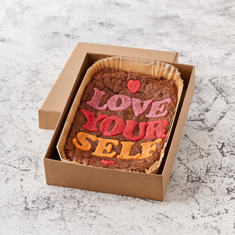Love Yourself Brownie Slab