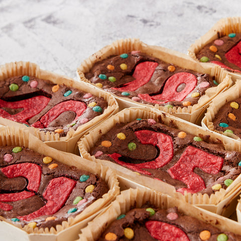 Mini Numbered Brownie Slab