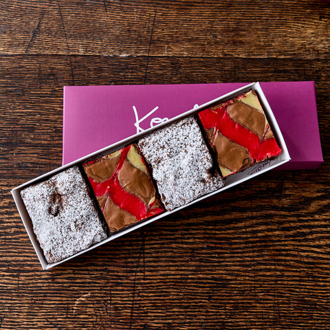 Christmas Mixed Brownie Box of 4