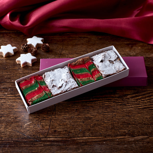 Christmas Mixed Brownie Box of 4