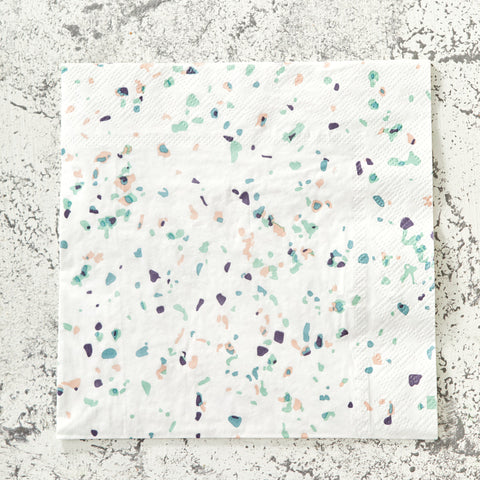 Terrazzo Print Paper Napkins
