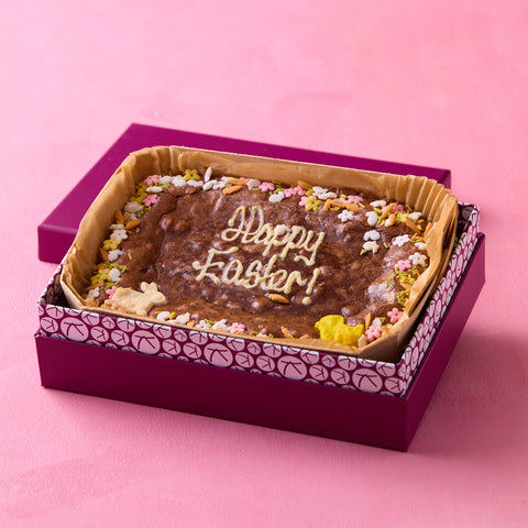 Personalised Easter Brownie Slab