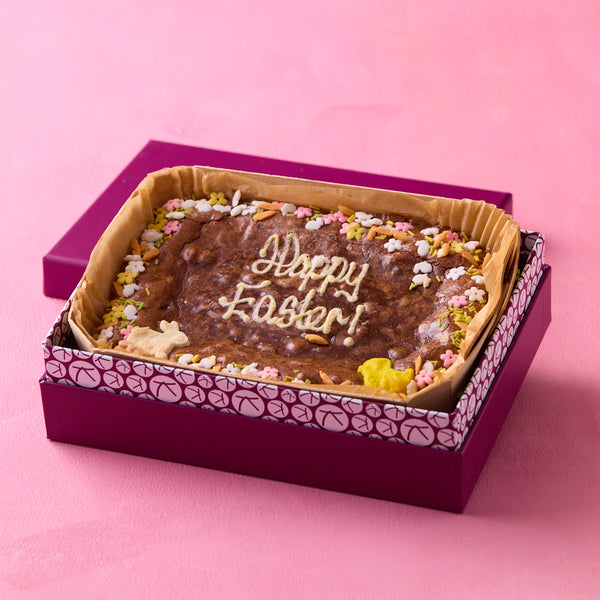 Personalised Easter Brownie Slab