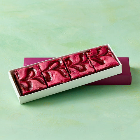 Raspberry Cheesecake Brownie Box of 4