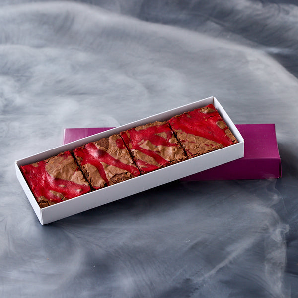 Bloody Curly Whirly Brownies Box of 4