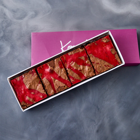Bloody Curly Whirly Brownies Box of 4