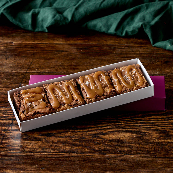 Salted Caramel Brownie Box of 4