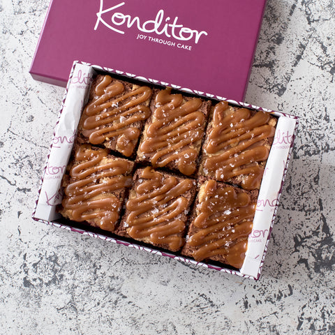 Salted Caramel Brownie Box of 12