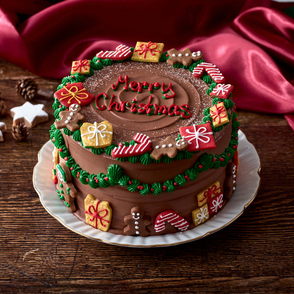 Santa's Workshop Double Chocolate Cake