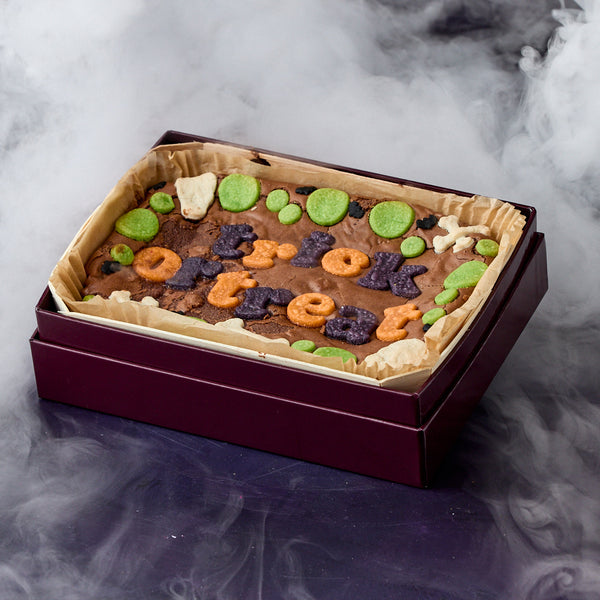 Trick or Treat Brownie Slab