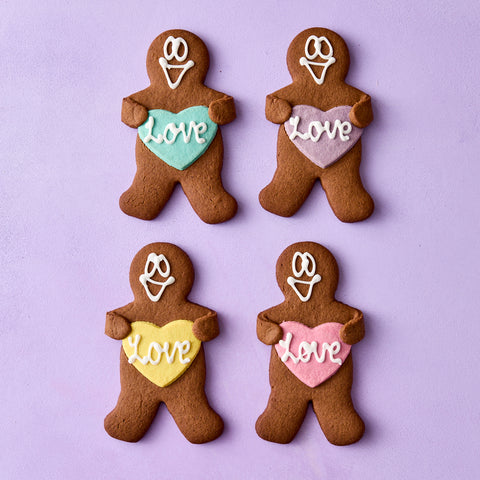 Valentine's Gingerbread Lovers Box of 4