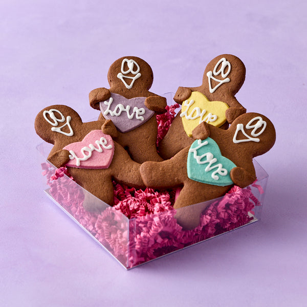 Valentine's Gingerbread Lovers Box of 4