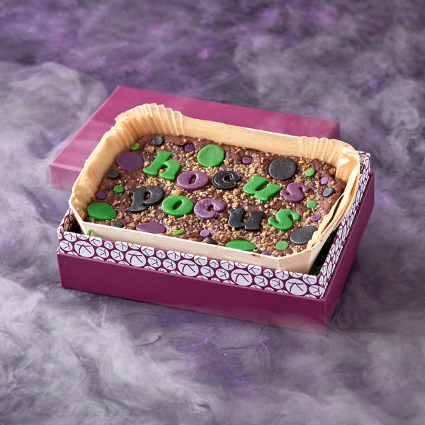 Vegan & Wheat Free Hocus Pocus Chocolate Brownie Slab