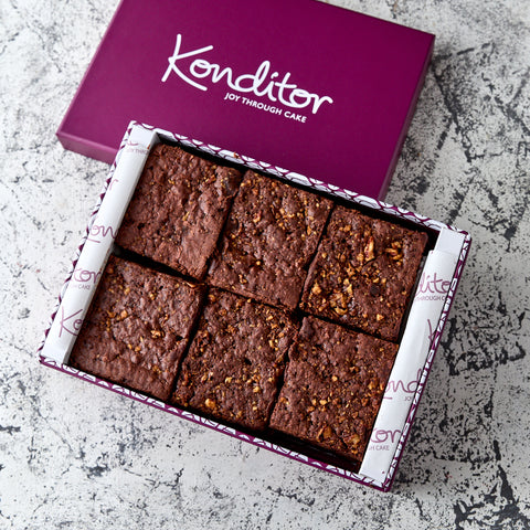 Vegan Pecan Brownie Box of 12