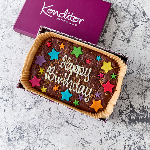Vegan Personalised Brownie Slab