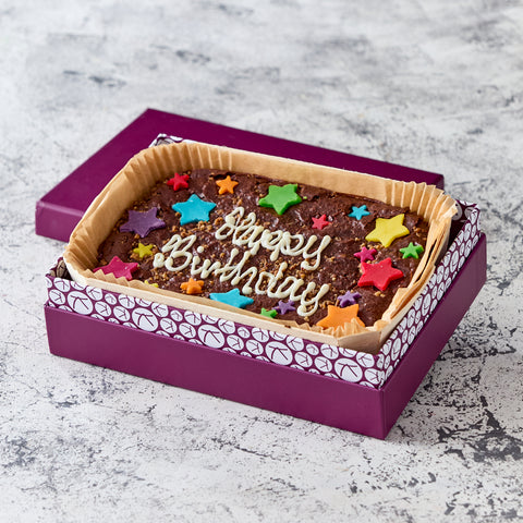 Vegan Personalised Brownie Slab