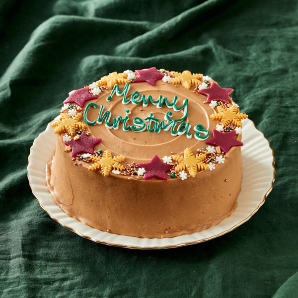 Wheat Free Christmas Snowflake and Stars Cake