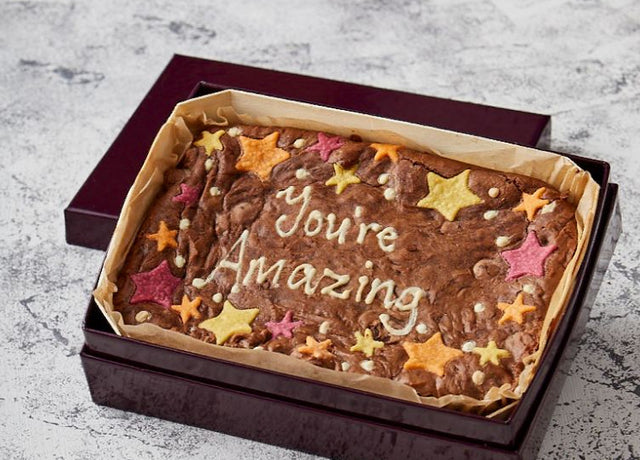 Star Border You're Amazing Brownie Slab