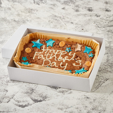 Personalised Father's Day Brownie Slab