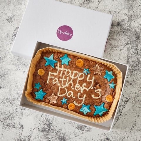Personalised Father's Day Brownie Slab