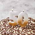 Gold Numbered Candles